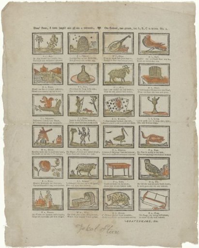 This print, O dear youth! you see offered to you, / To learn the A, B, C playfully and with ease