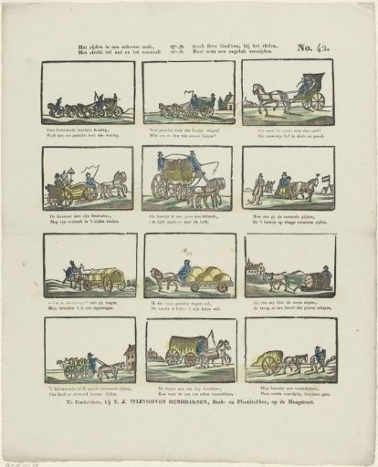 Riding is a fine thing, / It serves both utility and pleasure. / Yet dear children, while riding, / One must avoid an accident