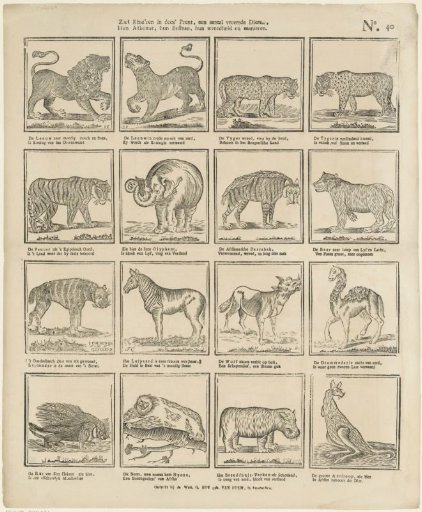 See Children in This Print, a Number of Strange Animals, / Their Origin, Their Existence, Their Cruelty and Manners