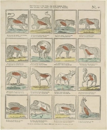 See Children in This Print, a Number of Strange Animals, / Their Origin, Their Existence, Their Cruelty and Manners