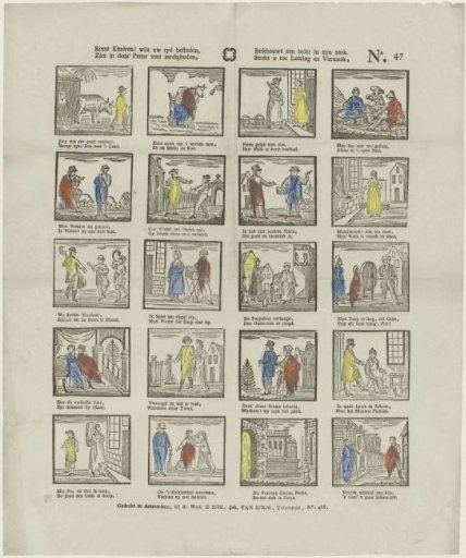 Come, children! wish to spend your time, / See in this print many delights, / Let each consider their own matter. / Serve as instruction and entertainment for you