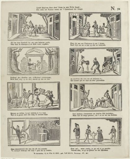 Teach children through this print in your tender youth, / That nothing makes you praiseworthy except the maintenance of virtue