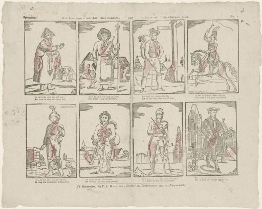 If you, dear youth, wish to be entertained by this print, / View it well, it contains all sorts of matters