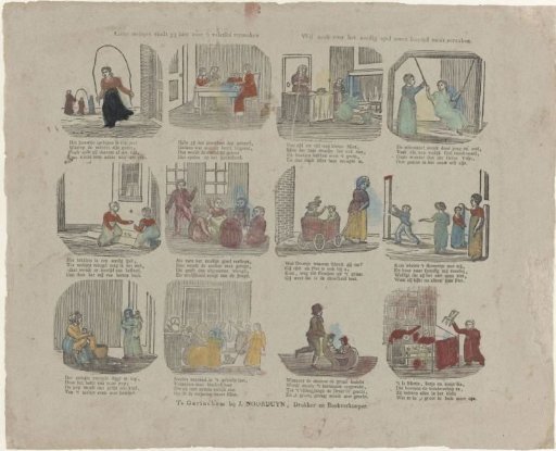 Dear girls, you will find here various amusements; / Yet never neglect your learning for the sake of this pleasant game