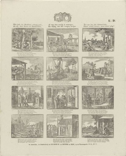 Who sets the limit of human exercise; / As they, through art and manual labor (...)