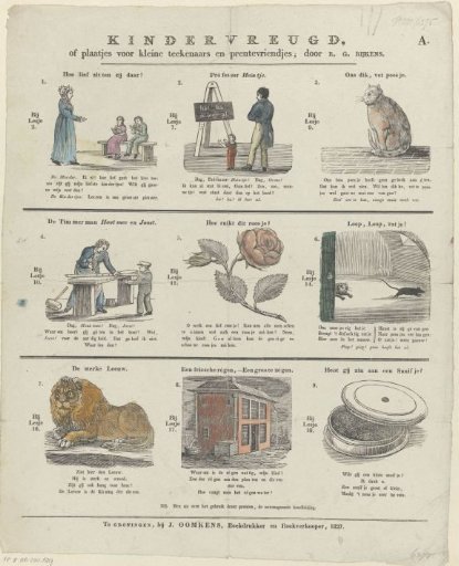 Children's Joy / or pictures for small draftsmen and print lovers; by R. G. Rijkens