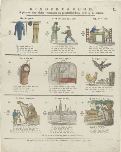 Children's Joy / or pictures for small draftsmen and print lovers; by R. G. Rijkens
