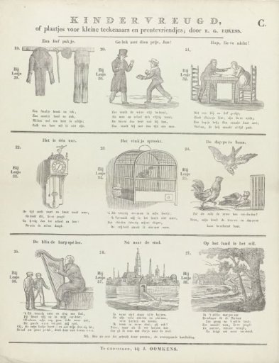 Children's Joy / or pictures for small draftsmen and print lovers; by R. G. Rijkens