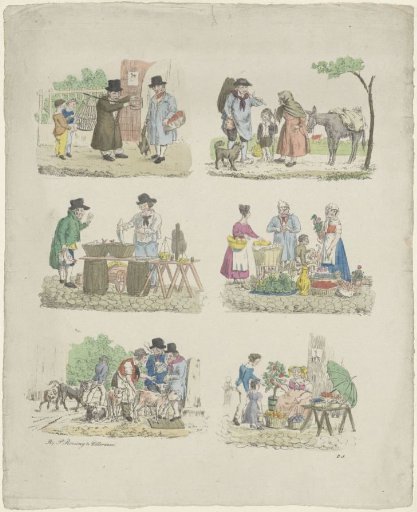 Six Market Scenes