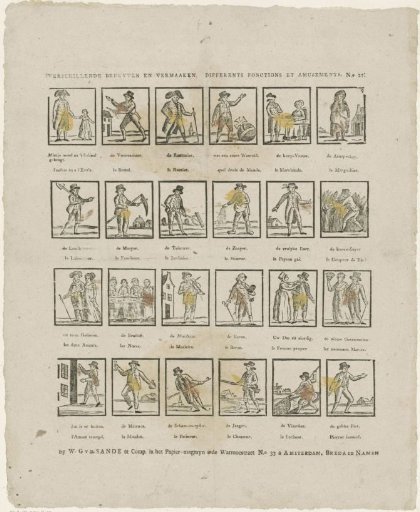 Various Employments and Amusements / Differents fonctions et amusements