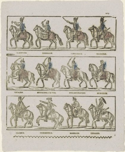 Soldiers on horseback