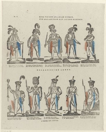 These five are Spanish gentlemen, / As one can see from their clothes (...)