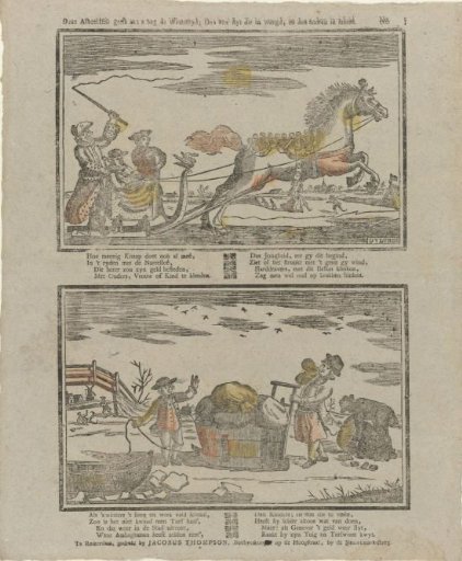 These images show you the winter season; one spends it in joy, the other in labor