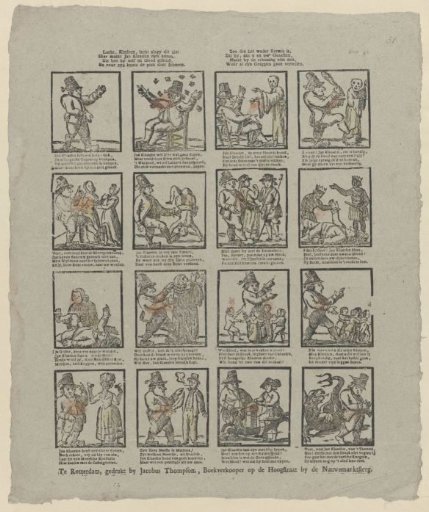Laugh, children, laugh when you see this / Here Jan Klaassen makes strange antics (...)