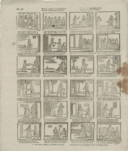 See here, o youth! for amusement, / How Urbanus and his wife, / Who first live in discontent, / Forgive each other all suffering