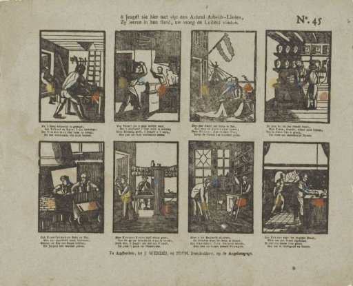 Oh youth! behold with diligence these eight laborers, / They learn in their station to flee idleness in your early years