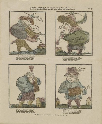 Children! do not be frightened! the figures you see drawn here, / Do not offend your delicacy - laugh only at their quirks