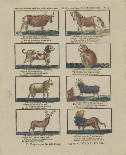 Behold here, dear youth, these distinguished animals, / Which thrive either in our circle or in foreign lands