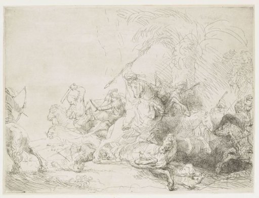 The large lion hunt