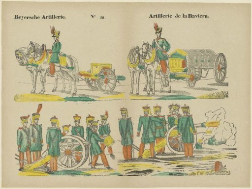 Bavarian Artillery / Artillerie de la Bavière
