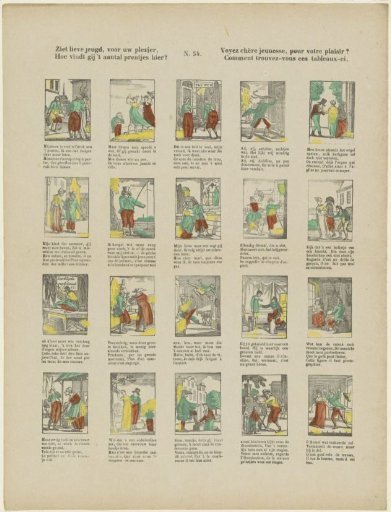 See, dear youth, for your pleasure, / How do you find the number of prints here? / Voyez chère jeunesse, pour votre plaisir? / Comment trouvez-vous ces tableaux-ci