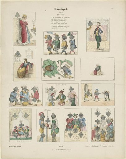Playing cards. / No. 4. / Clubs