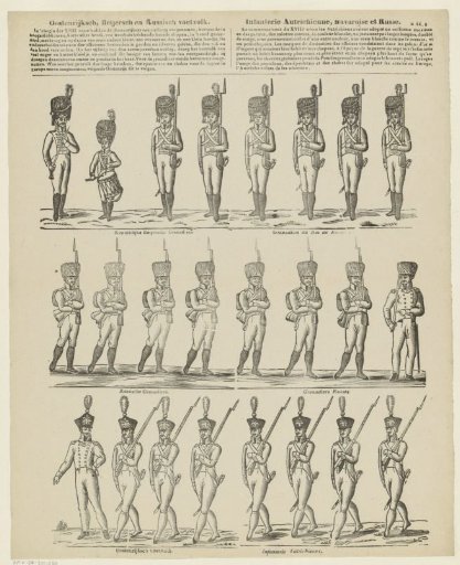 Austrian, Bavarian and Russian infantry / Infanterie Autrichienne, Bavaroise et Russe