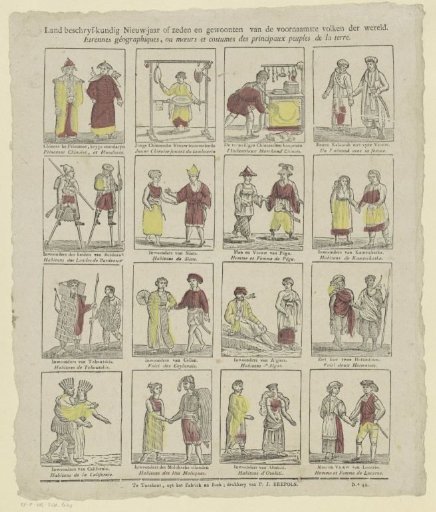 Geographical New Year's Gift, or customs and habits of the principal peoples of the world / Etrennes géographiques, ou moeurs et costumes des principaux peuples de la terre