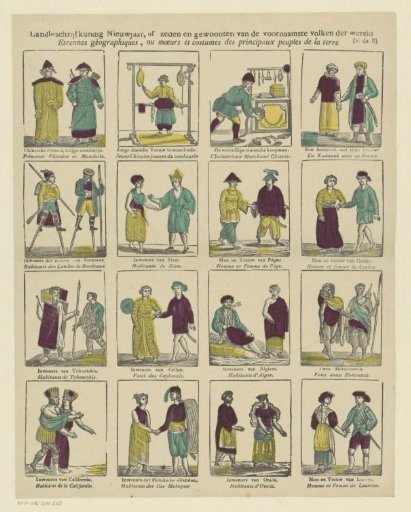 Geographical New Year's Gift, or customs and habits of the principal peoples of the world / Etrennes géographiques, ou moeurs et costumes des principaux peuples de la terre