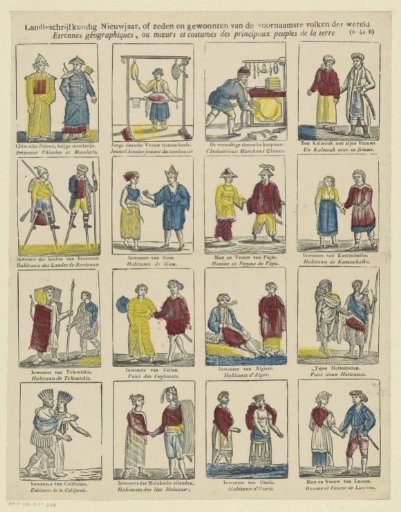 Geographical New Year's Gift, or customs and habits of the principal peoples of the world / Etrennes géographiques, ou moeurs et costumes des principaux peuples de la terre