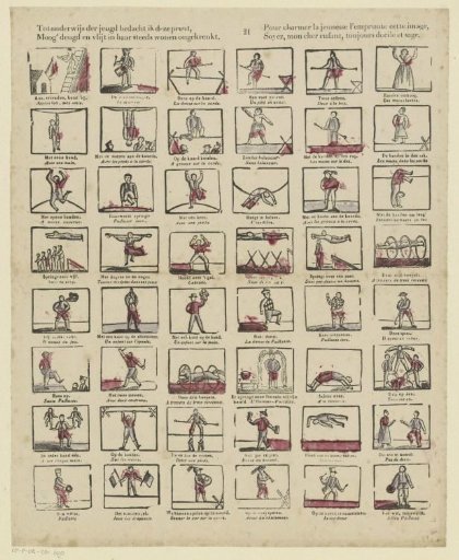 I devised this print for the instruction of youth: / May virtue and diligence always dwell in her unbroken / To charm the youth I borrow this image / Be, my dear child, always docile and wise