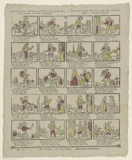 The Troublesome Street Shouting of Small Merchants, / Will Show You This New Print Very Pleasantly / The Sharp Cries of Small Merchants, / Make This Tableau Diverting