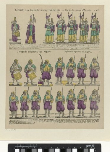 Bodyguard of the Viceroy of Egypt / Garde du vice-roi d'Egypte / Regular infantry of Algiers / Infanterie régulière en Algérie