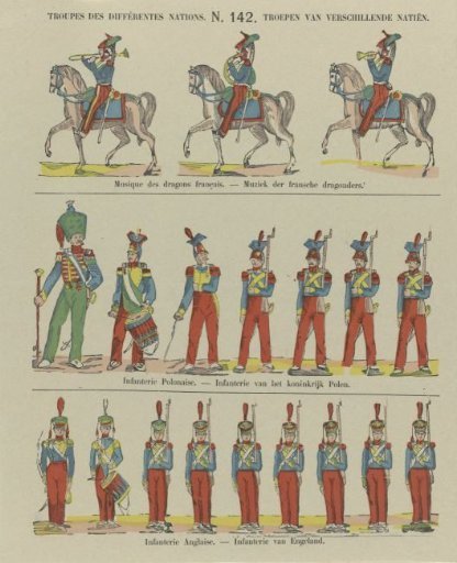 Troops of different nations / Troepen van verschillende natiën