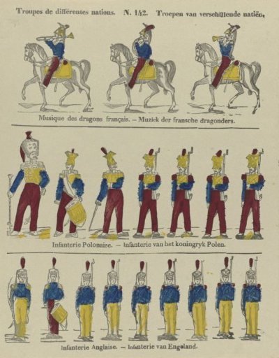 Troops of different nations / Troepen van verschillende natiën
