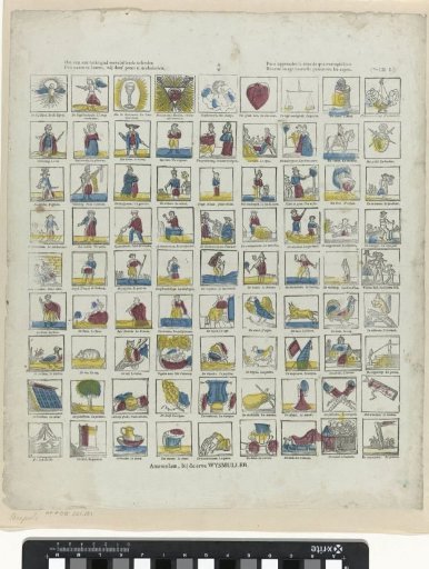 To learn the names of about eighty different scenes / We share this print with you / To learn the name of eighty objects / Peruse the subjects of this new image