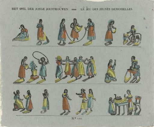 The game of the young ladies / Le jeu des jeunes demoiselles