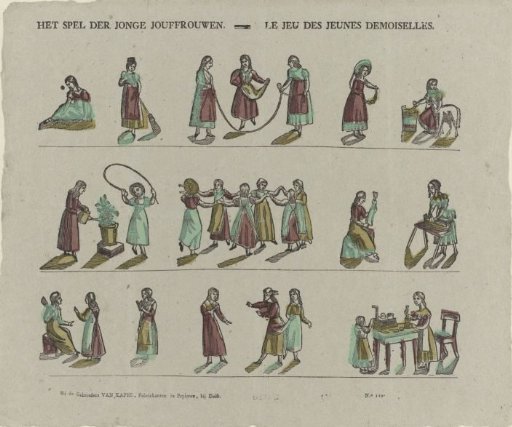 The game of the young ladies / Le jeu des jeunes demoiselles