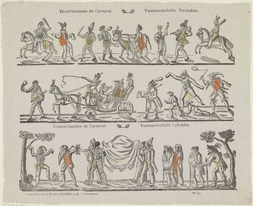 Carnival Diversions / Carnival Amusements / Funeral Procession of Carnival / Carnival Funeral Procession