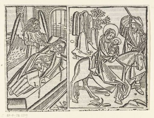 The Angel Appears to Joseph in a Dream; The Flight into Egypt