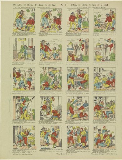 The Donkey, the Dog, the Rooster, and the Cat / Or the Town Musicians of Amsterdam / L'ane, le chien, le coq et le chat / Ou les musiciens Amsterdammois