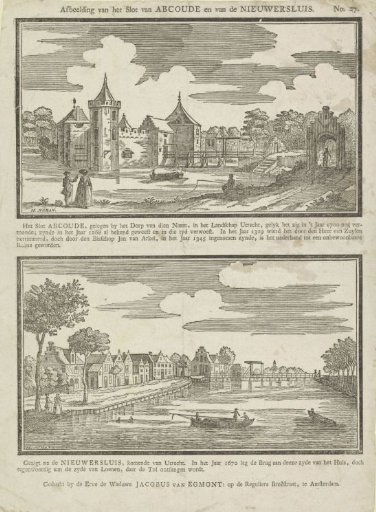 Depiction of the Castle of Abcoude and the Nieuwersluis