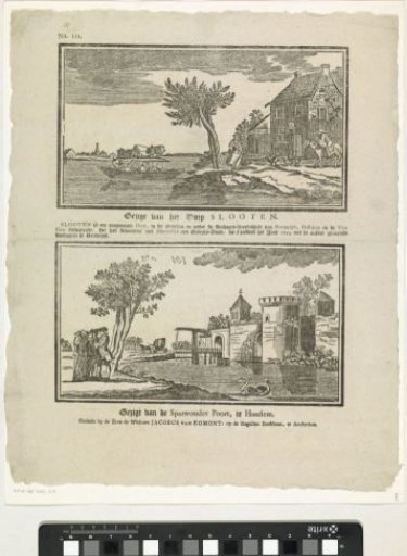 View of the village of Slooten / View of the Sparwouder Gate, at Haarlem