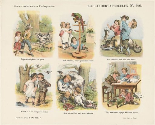 Six scenes of children