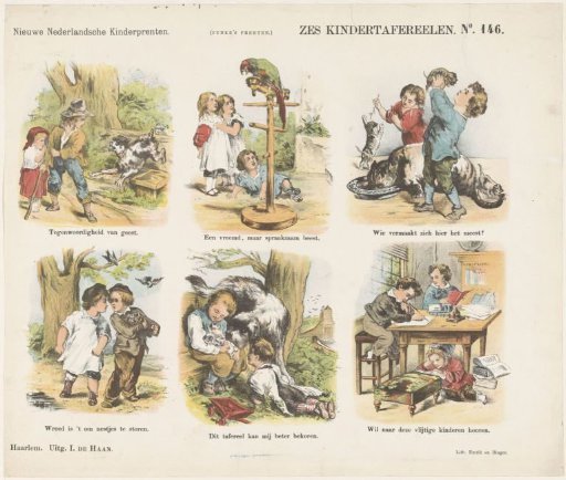 Six scenes of children