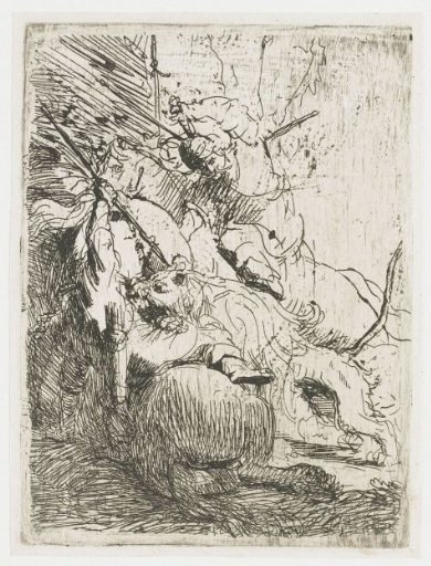 The small lion hunt, with one lion