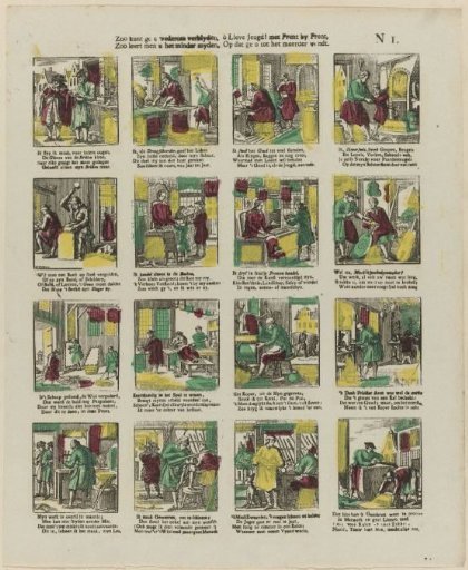Thus you may rejoice again, / Thus one teaches you to avoid less, / O dear youth! with print by print, / So that you may turn to the greater