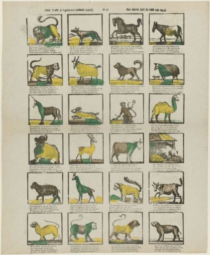 This print is worth double the money, / See animals tame and wild by nature