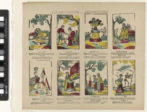 Monotony bores, variety pleases the eye. / May this new print thus amuse your Youth. / Il faut à la jeunesse souvent du changement / Et c'est leur procurer un grand amusement