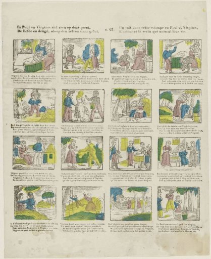 In Paul and Virginia one sees on this print, / Love and virtue, grafted onto the same stock / On voit dans cette estampe en Paul et Virginie, / L'amour et la vertu qui unirent leur vie